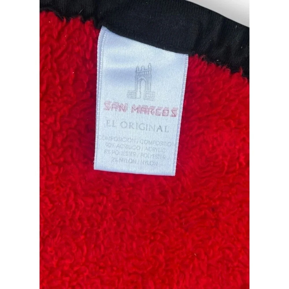 San Marcos Blanket Cobija Black Red Reversible Lion Lions Nature Colorful 70x89